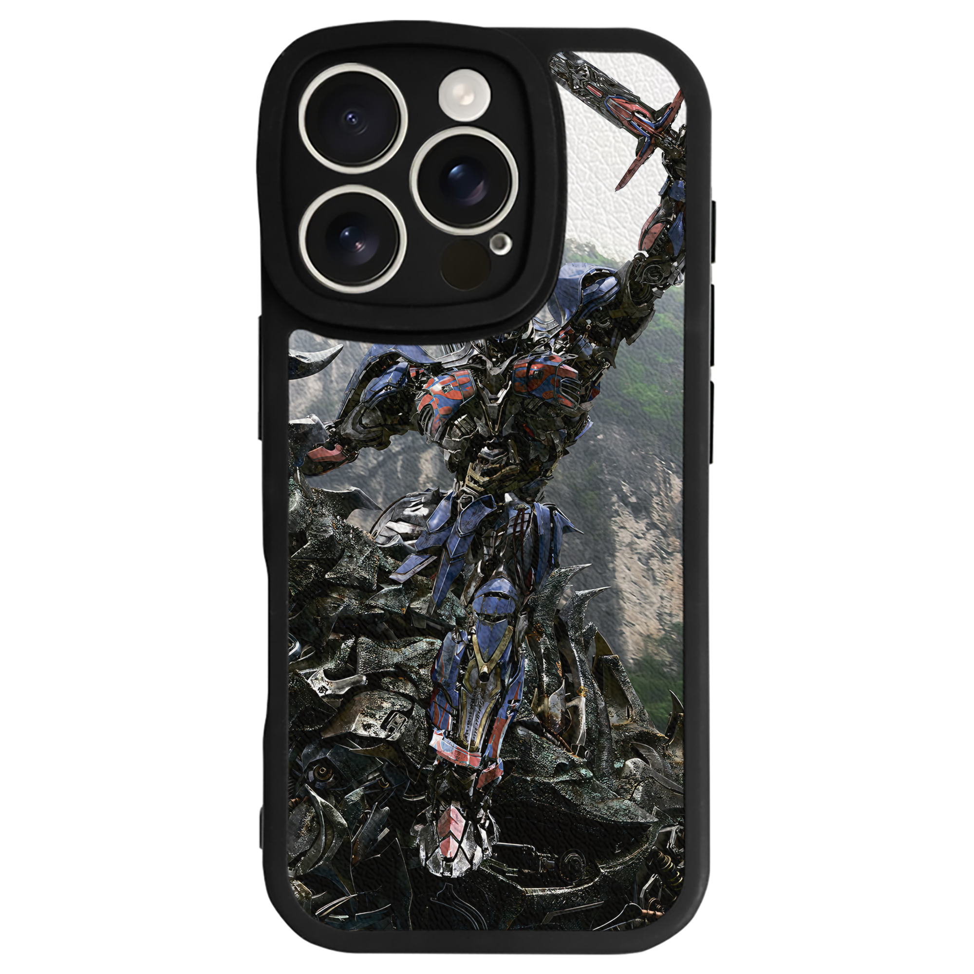 （画像用） Transformers トランスフォーマー 【iPhone 16シリーズ対応】シリコンスマホケース（レザー調） 材質：シリコン